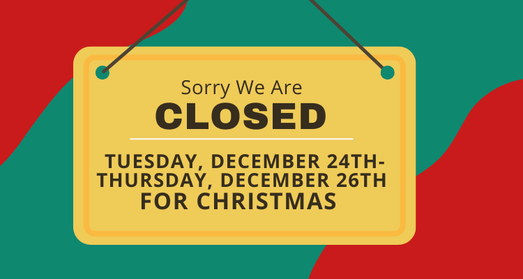 Marquee- Closed Christmas