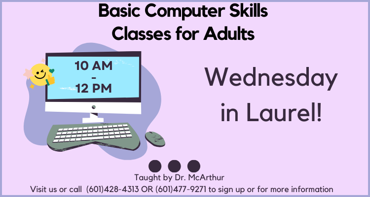 Marquee- Computer Class This Wednesday Laurel