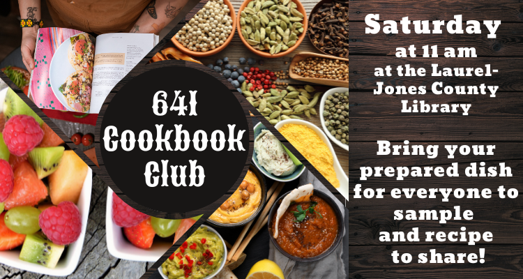 Marquee- 641 Cookbook Club This Saturday